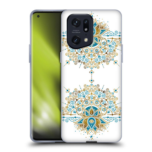 Cat Coquillette Patterns 6 Lotus Bloom Mandala 2 Soft Gel Case for OPPO Find X5 Pro