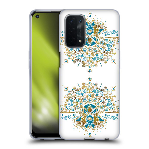Cat Coquillette Patterns 6 Lotus Bloom Mandala 2 Soft Gel Case for OPPO A54 5G