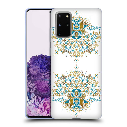 Cat Coquillette Patterns 6 Lotus Bloom Mandala 2 Soft Gel Case for Samsung Galaxy S20+ / S20+ 5G