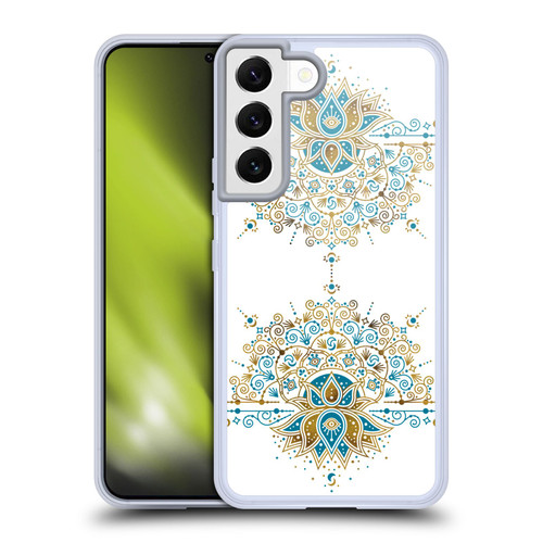 Cat Coquillette Patterns 6 Lotus Bloom Mandala 2 Soft Gel Case for Samsung Galaxy S22 5G