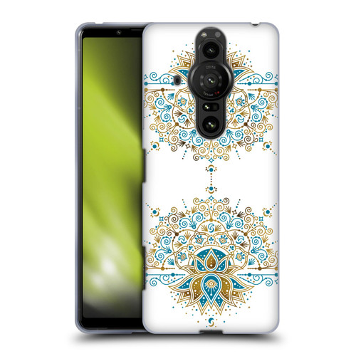 Cat Coquillette Patterns 6 Lotus Bloom Mandala 2 Soft Gel Case for Sony Xperia Pro-I