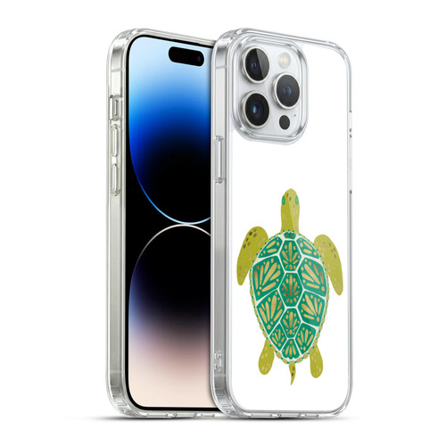 Cat Coquillette Sea Turtle Green Soft Gel Case for Apple iPhone 14 Pro Max & MagSafe