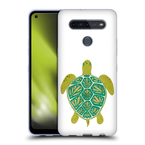 Cat Coquillette Sea Turtle Green Soft Gel Case for LG K51S