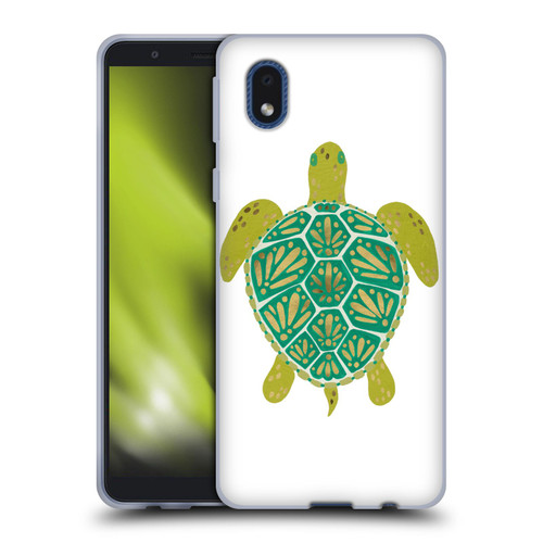 Cat Coquillette Sea Turtle Green Soft Gel Case for Samsung Galaxy A01 Core (2020)