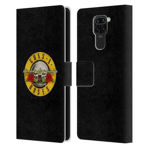Guns N' Roses Key Art Bullet Logo Leather Book Wallet Case Cover For Xiaomi Redmi Note 9 / Redmi 10X 4G
