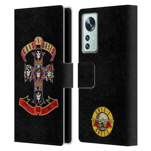 Guns N' Roses Key Art Appetite For Destruction Leather Book Wallet Case Cover For Xiaomi 12