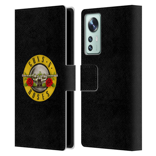 Guns N' Roses Key Art Bullet Logo Leather Book Wallet Case Cover For Xiaomi 12