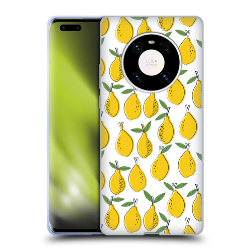 Andrea Lauren Design Food Pattern Lemons Soft Gel Case for Huawei Mate 40 Pro 5G