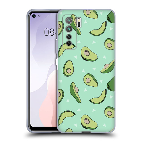 Andrea Lauren Design Food Pattern Avocado Soft Gel Case for Huawei Nova 7 SE/P40 Lite 5G