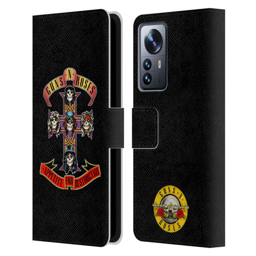 Guns N' Roses Key Art Appetite For Destruction Leather Book Wallet Case Cover For Xiaomi 12 Pro