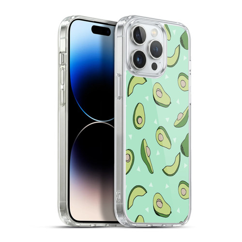 Andrea Lauren Design Food Pattern Avocado Soft Gel Case for Apple iPhone 13 Pro Max & MagSafe