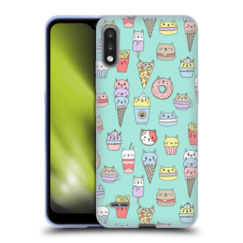 Andrea Lauren Design Food Pattern Catfood Soft Gel Case for LG K22