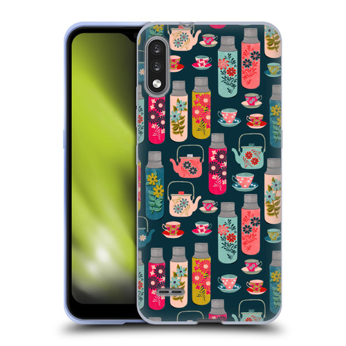 Andrea Lauren Design Food Pattern Jars & Teacups Soft Gel Case for LG K22