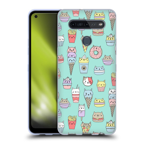 Andrea Lauren Design Food Pattern Catfood Soft Gel Case for LG K51S