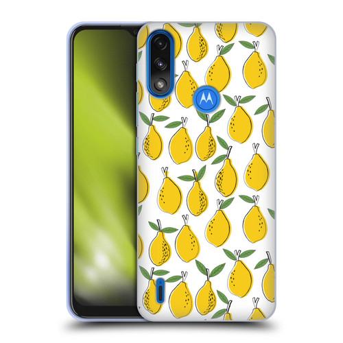 Andrea Lauren Design Food Pattern Lemons Soft Gel Case for Motorola Moto E7 Power / Moto E7i Power