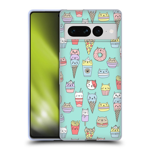 Andrea Lauren Design Food Pattern Catfood Soft Gel Case for Google Pixel 7 Pro