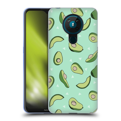 Andrea Lauren Design Food Pattern Avocado Soft Gel Case for Nokia 5.3