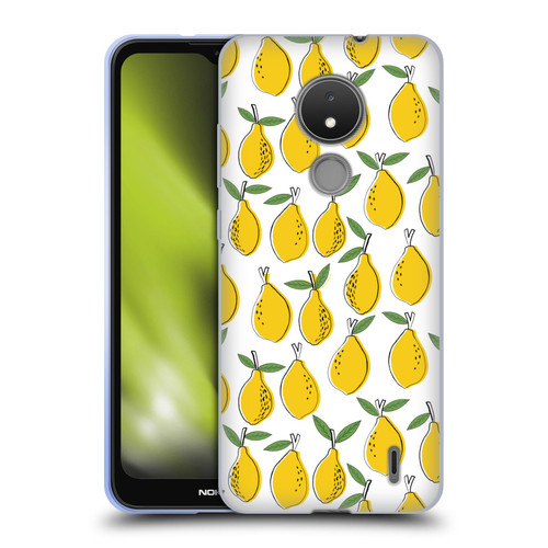 Andrea Lauren Design Food Pattern Lemons Soft Gel Case for Nokia C21
