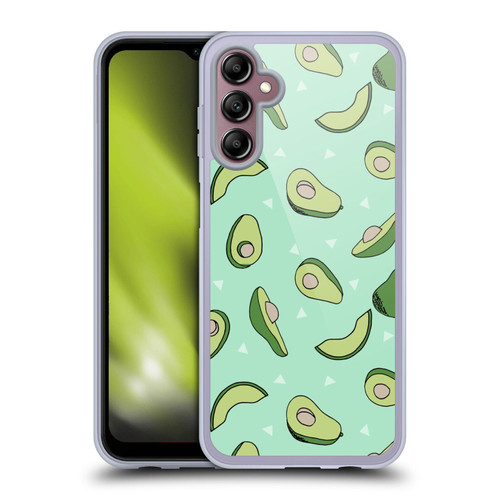 Andrea Lauren Design Food Pattern Avocado Soft Gel Case for Samsung Galaxy A14 5G