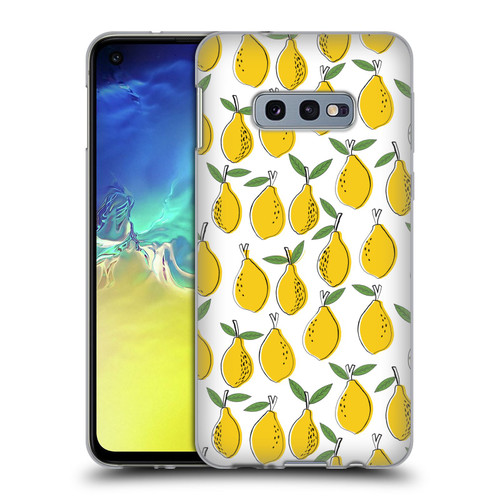 Andrea Lauren Design Food Pattern Lemons Soft Gel Case for Samsung Galaxy S10e