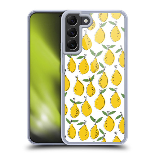 Andrea Lauren Design Food Pattern Lemons Soft Gel Case for Samsung Galaxy S22+ 5G