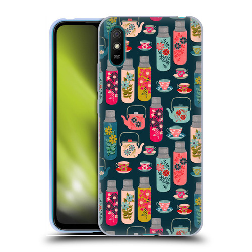 Andrea Lauren Design Food Pattern Jars & Teacups Soft Gel Case for Xiaomi Redmi 9A / Redmi 9AT
