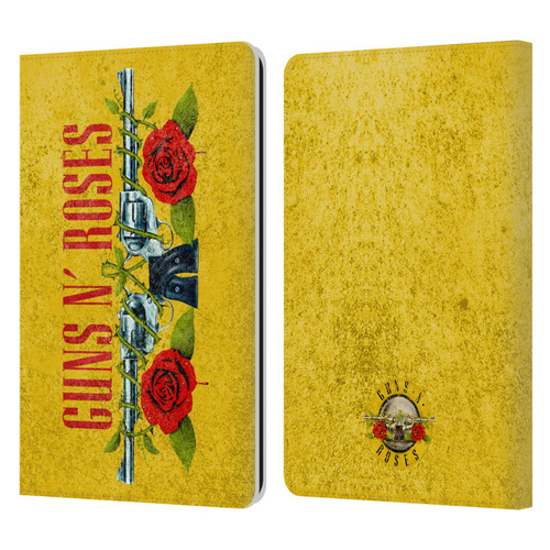 Guns N' Roses Vintage Pistols Leather Book Wallet Case Cover For Amazon Kindle Paperwhite 1 / 2 / 3