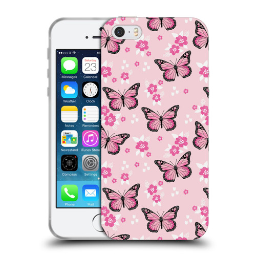 Andrea Lauren Design Lady Like Butterfly Soft Gel Case for Apple iPhone 5 / 5s / iPhone SE 2016