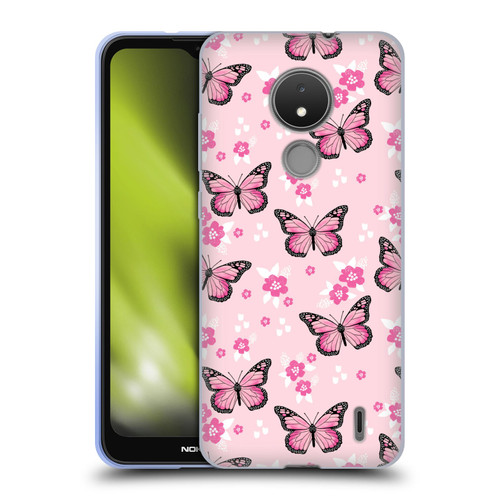 Andrea Lauren Design Lady Like Butterfly Soft Gel Case for Nokia C21