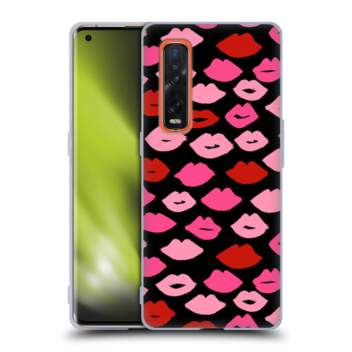 Andrea Lauren Design Lady Like Kisses Soft Gel Case for OPPO Find X2 Pro 5G