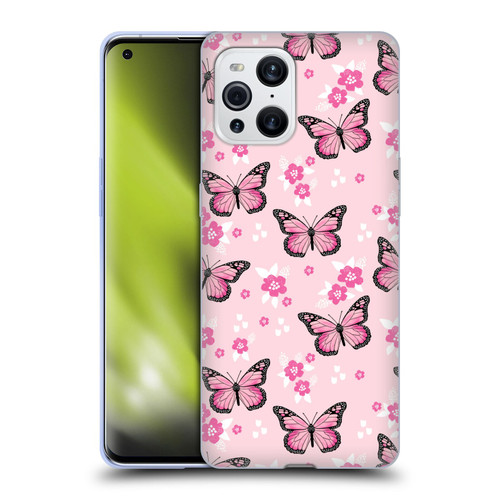 Andrea Lauren Design Lady Like Butterfly Soft Gel Case for OPPO Find X3 / Pro