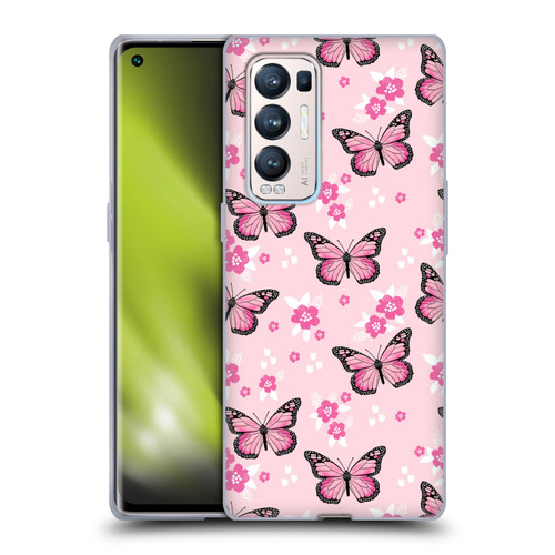 Andrea Lauren Design Lady Like Butterfly Soft Gel Case for OPPO Find X3 Neo / Reno5 Pro+ 5G