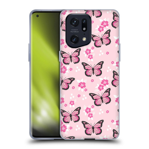 Andrea Lauren Design Lady Like Butterfly Soft Gel Case for OPPO Find X5 Pro