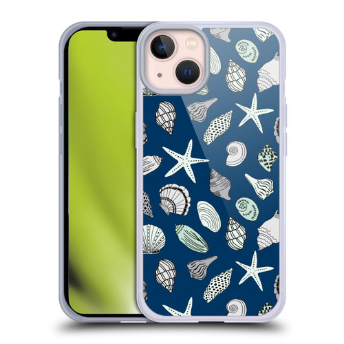 Andrea Lauren Design Sea Animals Shells Soft Gel Case for Apple iPhone 13