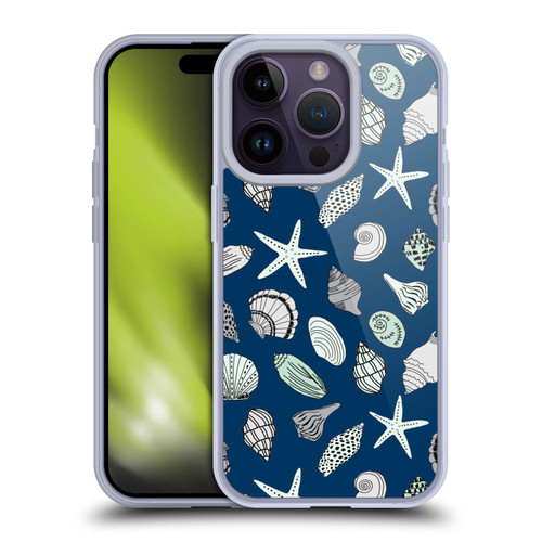 Andrea Lauren Design Sea Animals Shells Soft Gel Case for Apple iPhone 14 Pro