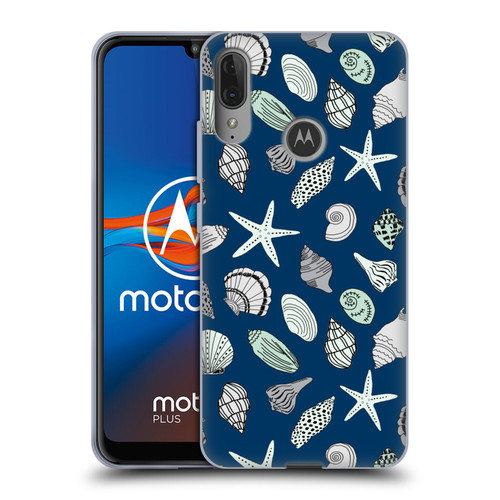 Andrea Lauren Design Sea Animals Shells Soft Gel Case for Motorola Moto E6 Plus