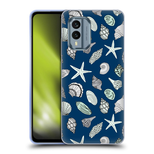 Andrea Lauren Design Sea Animals Shells Soft Gel Case for Nokia X30