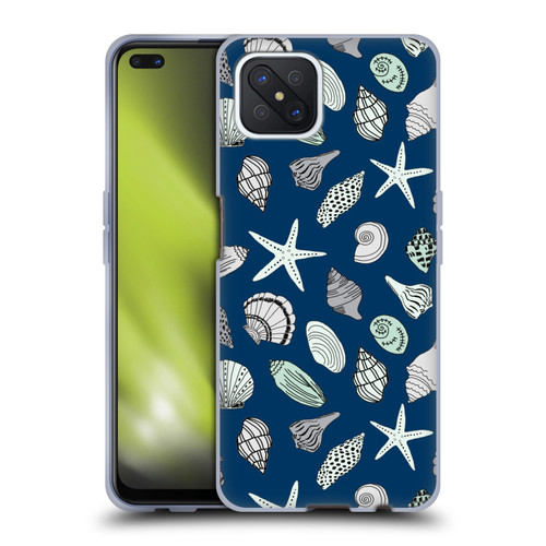 Andrea Lauren Design Sea Animals Shells Soft Gel Case for OPPO Reno4 Z 5G