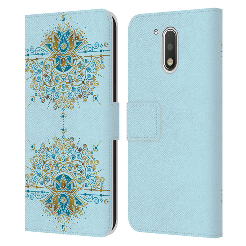 Cat Coquillette Patterns 6 Lotus Bloom Mandala 2 Leather Book Wallet Case Cover For Motorola Moto G41