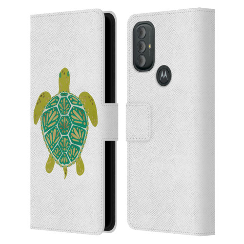 Cat Coquillette Sea Turtle Green Leather Book Wallet Case Cover For Motorola Moto G10 / Moto G20 / Moto G30