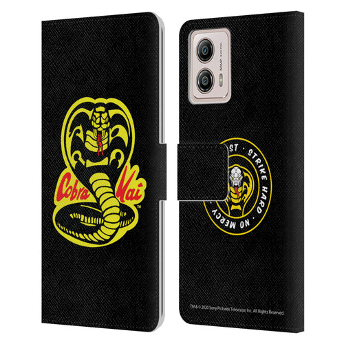 Cobra Kai Graphics Logo Leather Book Wallet Case Cover For Motorola Moto G53 5G