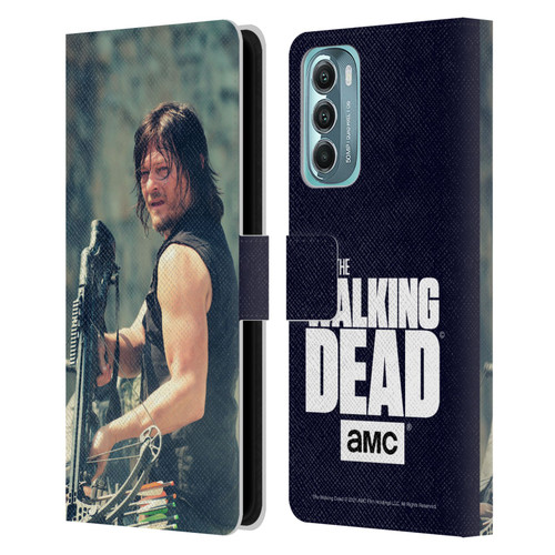 AMC The Walking Dead Daryl Dixon Archer Leather Book Wallet Case Cover For Motorola Moto G Stylus 5G (2022)