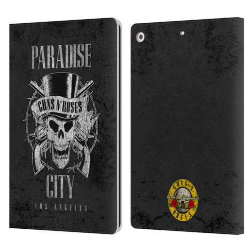 Guns N' Roses Vintage Paradise City Leather Book Wallet Case Cover For Apple iPad 10.2 2019/2020/2021