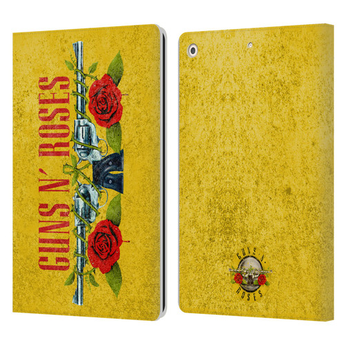 Guns N' Roses Vintage Pistols Leather Book Wallet Case Cover For Apple iPad 10.2 2019/2020/2021