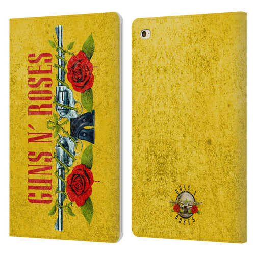 Guns N' Roses Vintage Pistols Leather Book Wallet Case Cover For Apple iPad mini 4