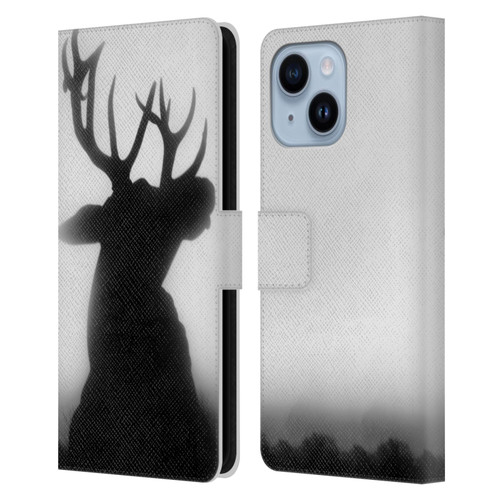 Dorit Fuhg Forest Deer Leather Book Wallet Case Cover For Apple iPhone 14 Plus