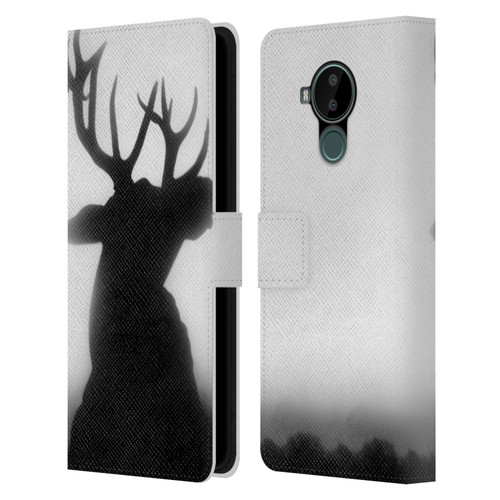 Dorit Fuhg Forest Deer Leather Book Wallet Case Cover For Nokia C30