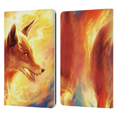 Jonas "JoJoesArt" Jödicke Wildlife Fire Fox Leather Book Wallet Case Cover For Amazon Kindle Paperwhite 1 / 2 / 3