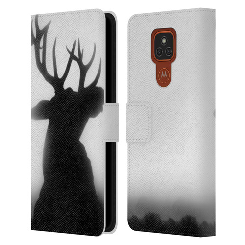 Dorit Fuhg Forest Deer Leather Book Wallet Case Cover For Motorola Moto E7 Plus