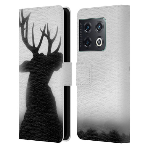 Dorit Fuhg Forest Deer Leather Book Wallet Case Cover For OnePlus 10 Pro